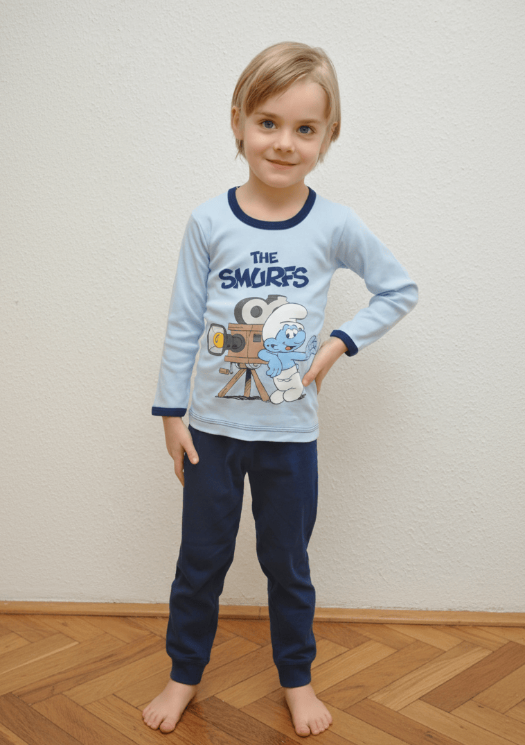 Noha - Boys' long-sleeve full-length printed colorful set