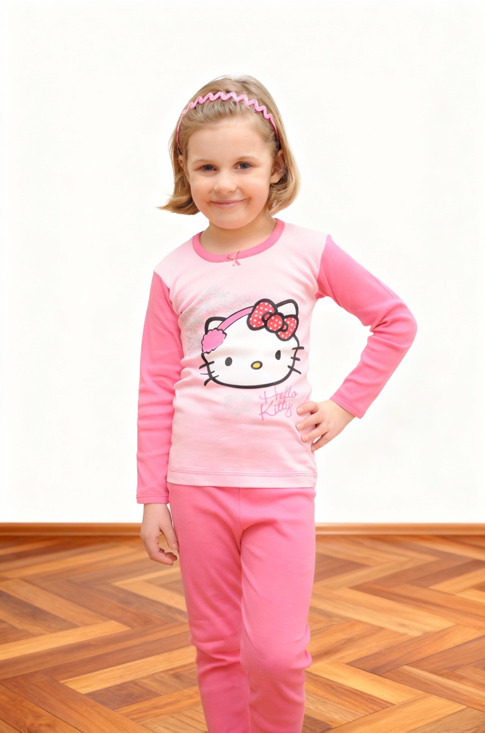 Noha - Girls' colorful printed long-sleeve top and pants set