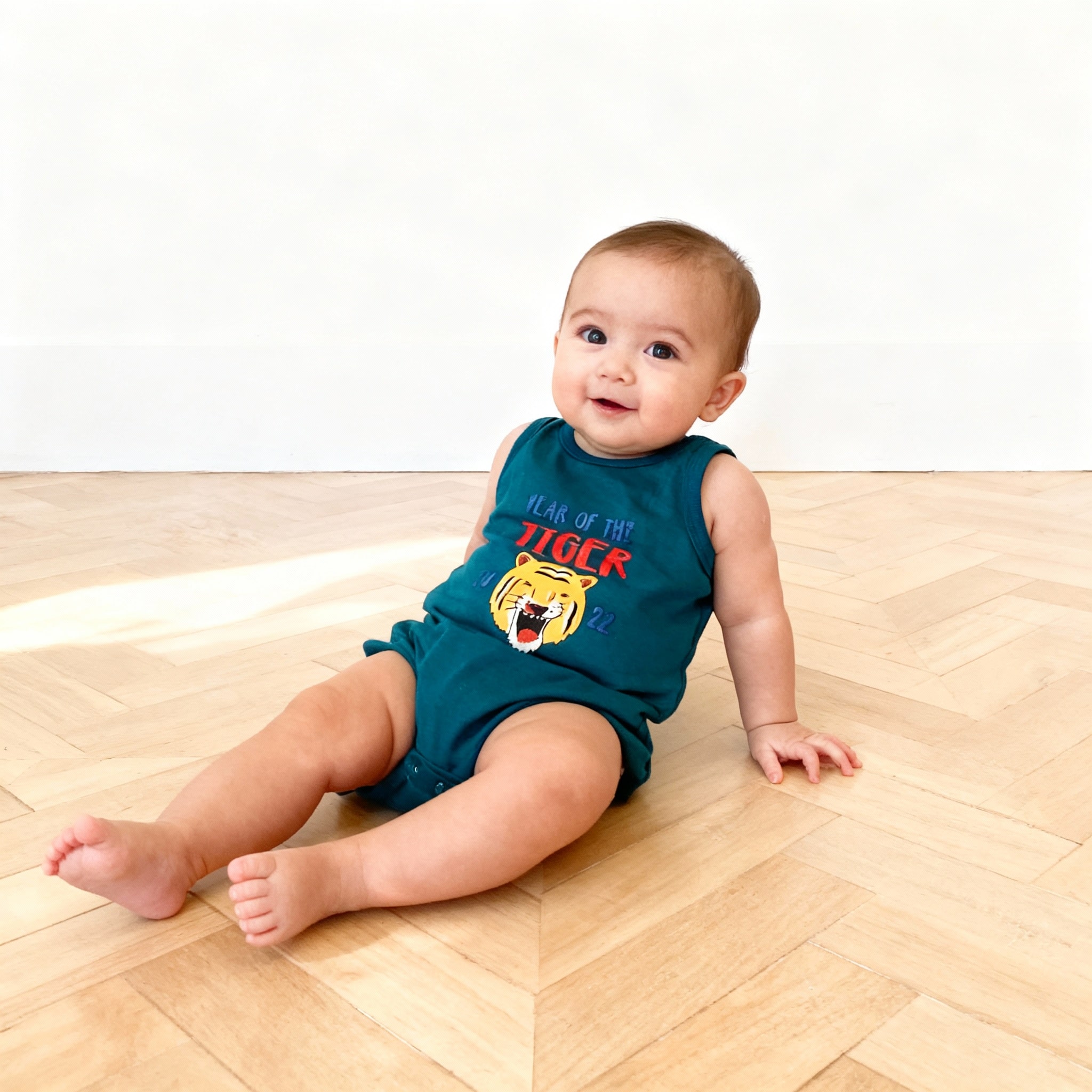 Sleeveless Baby Boy Bodysuit 4