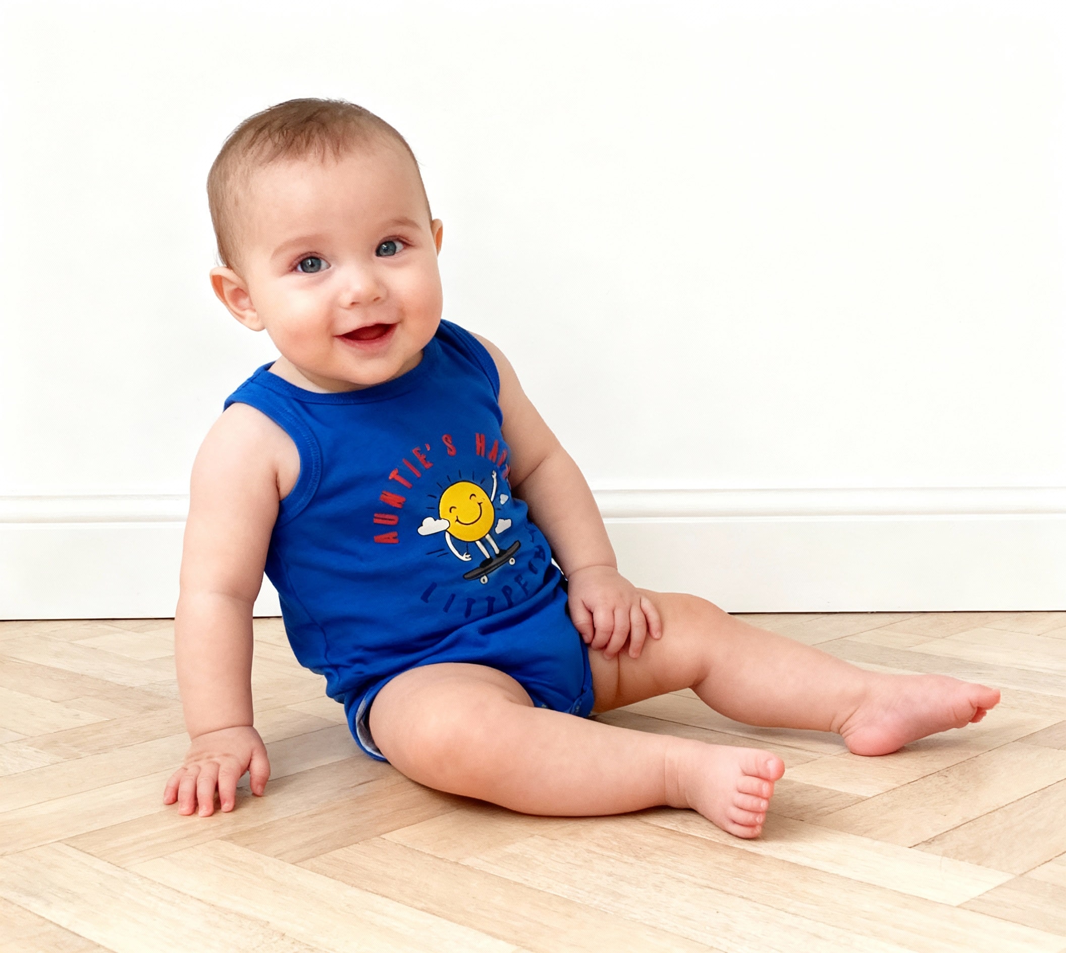 Sleeveless Baby Boy Bodysuit Sunny 4