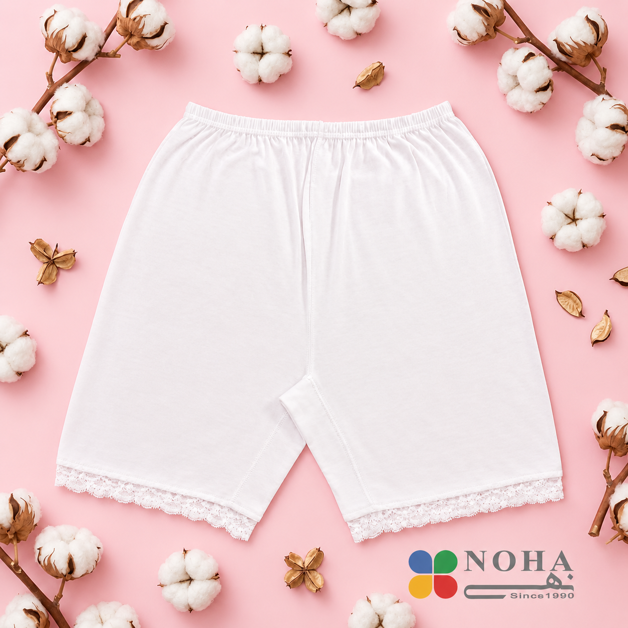 Noha - White lace short women's shorts