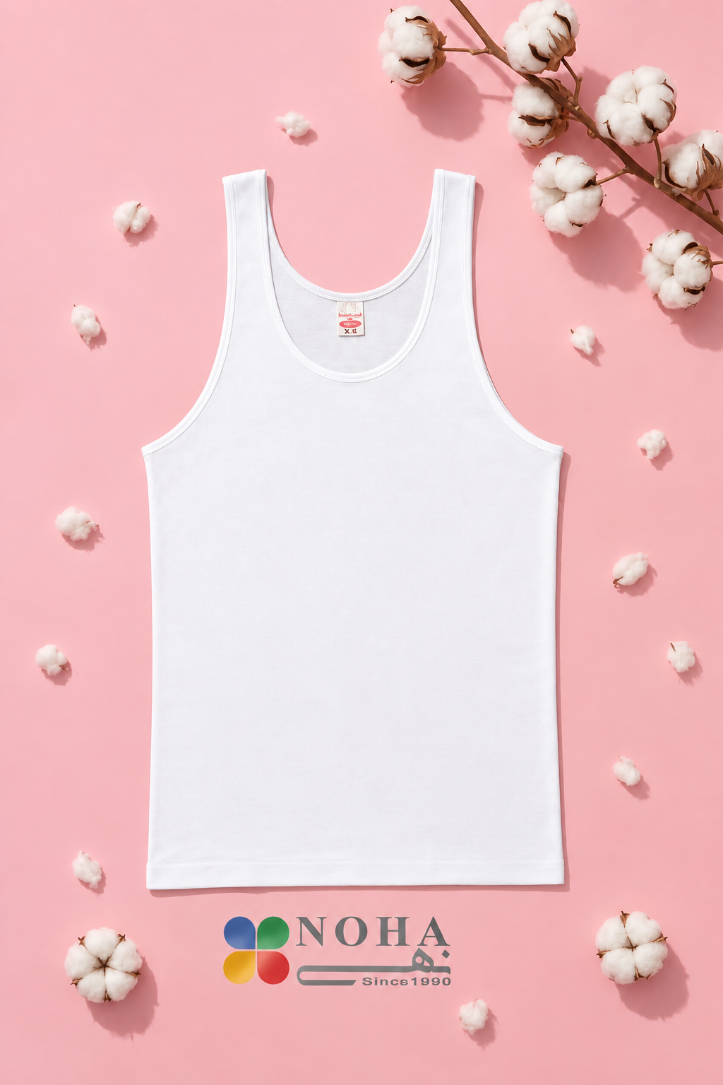 Noha - Women's White Satin Sleeveless Top